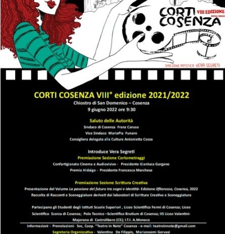 Corti Cosenza, Confartigianato settore cinema e audiovisivi premia il miglior cortometraggio