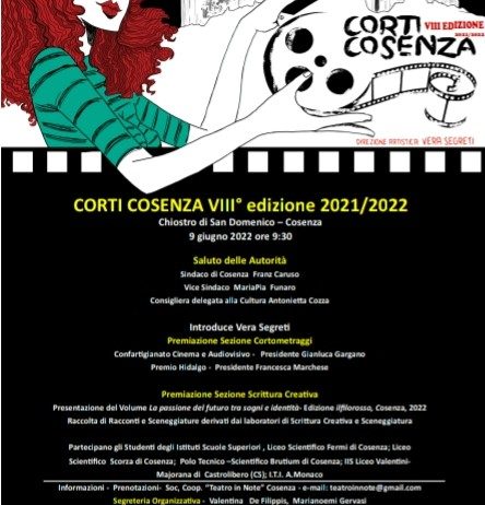 Corti Cosenza, Confartigianato settore cinema e audiovisivi premia il miglior cortometraggio