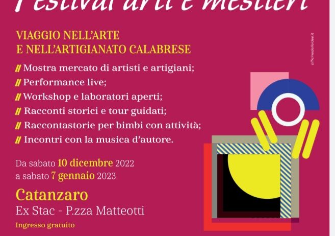 Da sabato 10 dicembre Confartigianato lancia “RaccontARTI”, il Festival periodico delle arti e dei mestieri
