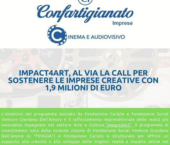Al via le call per sostenere le imprese creative con 1,9 milioni di euro